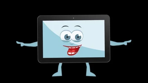 Cartoon Tablet. 13th Pose Pointer Double... | Stock Video | Pond5