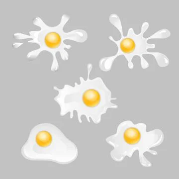 Cartoon tasty eggs for your ideas Stock Illustration