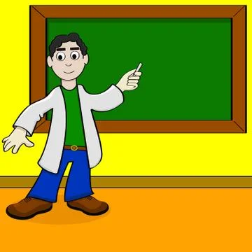 Cartoon teacher Stock Illustration