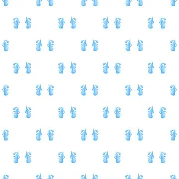 Cartoon tears pattern symbolizing sadness and emotions Illustrazione stock