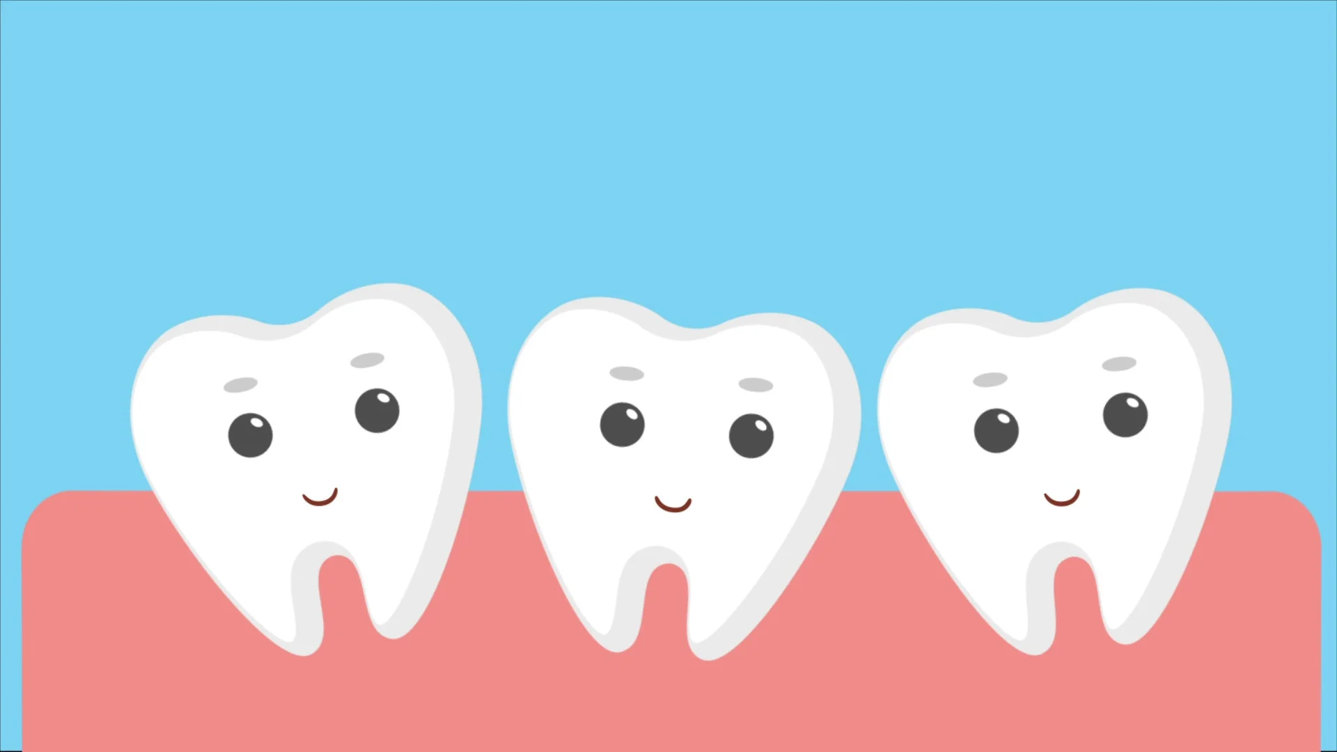 Cartoon teeth with braces. | Stock Video | Pond5