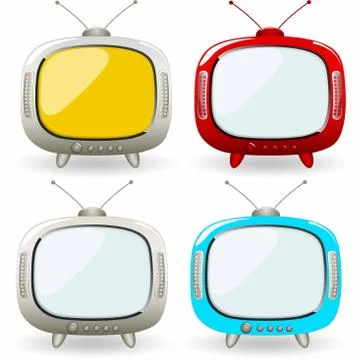 Cartoon television Stock Illustration