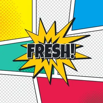 Cartoon theme comic template Illustrazione stock