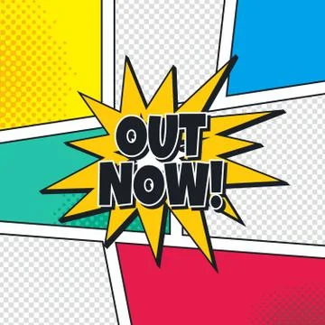 Cartoon theme comic template Illustrazione stock