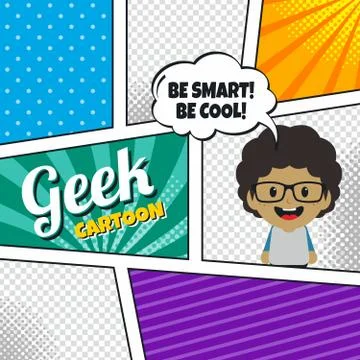 Cartoon theme comic template イラスト素材