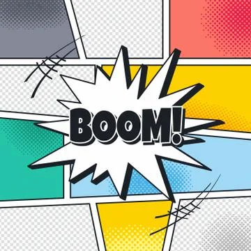 Cartoon theme comic template イラスト素材