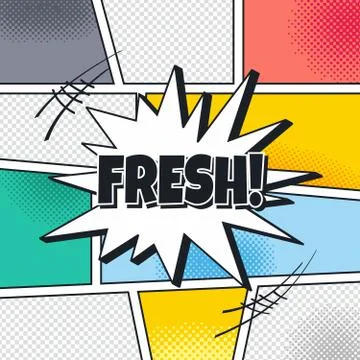 Cartoon theme comic template イラスト素材