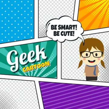 Cartoon theme comic template イラスト素材