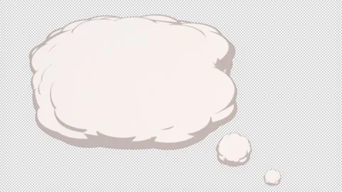 Cartoon Thought Cloud Stock Footage 168733132