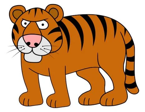 Cartoon Tiger Stock Illustration
