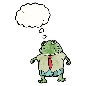 Cartoon toad boss Stock Illustration