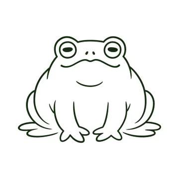 Cartoon toad drawing Stock Illustration