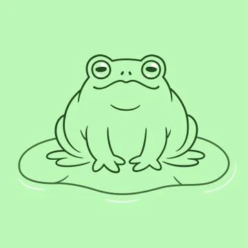 Cartoon toad drawing Stock Illustration