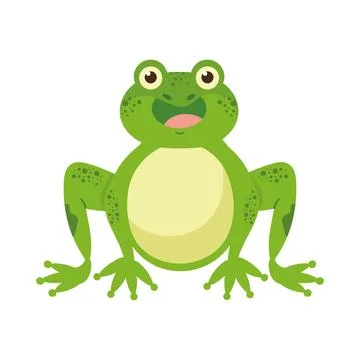 Cartoon toad mascot sitting Stock Illustration