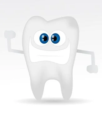 Cartoon tooth Stock Illustration