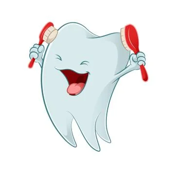 Cartoon tooth Stock Illustration