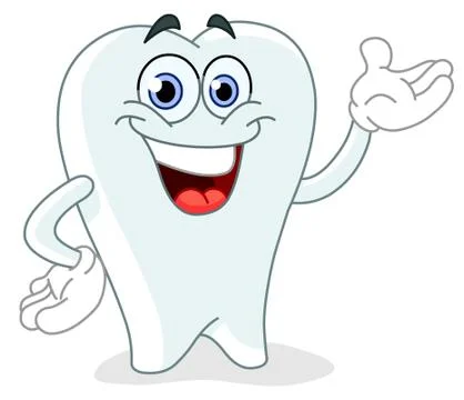 Cartoon tooth Illustrazione stock