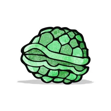 Cartoon tortoise shell Stock Illustration