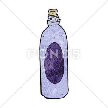 Cartoon traditional bottle Stock Illustration