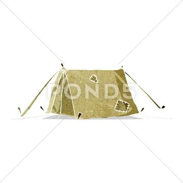 Cartoon traditional tent Stock Illustration