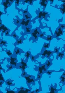 Cartoon Train Pattern in Silhouette Illustrazione stock