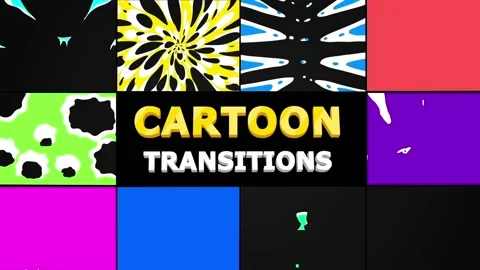 Cartoon Transitions | After Effects Stock After Effects