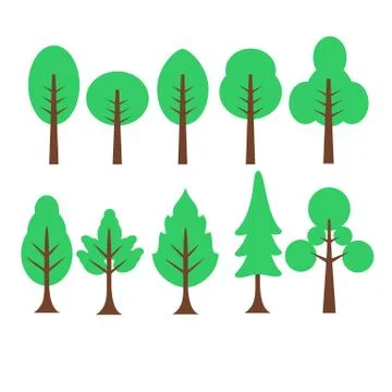 Cartoon tree Stock Illustration