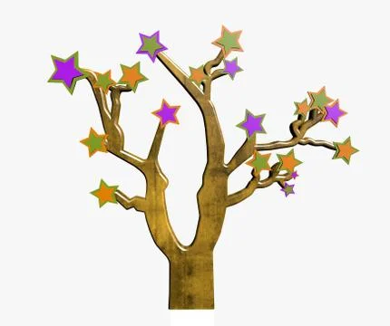 Cartoon tree Stock Illustration