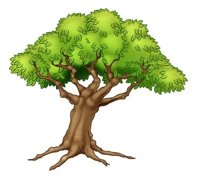 Cartoon Tree Illustrazione stock