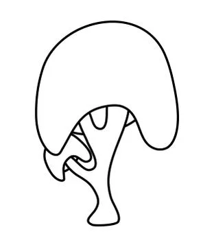 Cartoon tree  outlinevector symbol icon design. Beautiful illustration isolat Stock-Illustration