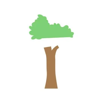Cartoon tree vector design Stock Illustration