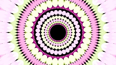 Cartoon Tunnel with Bubbles VJ Loop 4K - Playful Music Background Animation Video stock 296489863