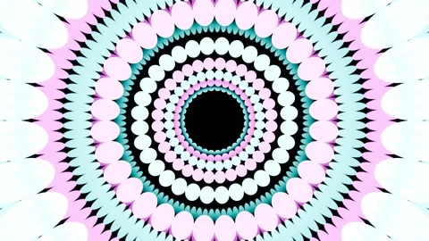 Cartoon Tunnel with Bubbles VJ Loop 4K - Playful Music Background Animation Stock Footage 296489864