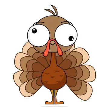 Cartoon turkey Stock Illustration