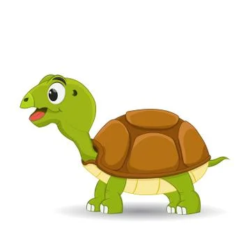 Cartoon turtle standing Stock Illustration
