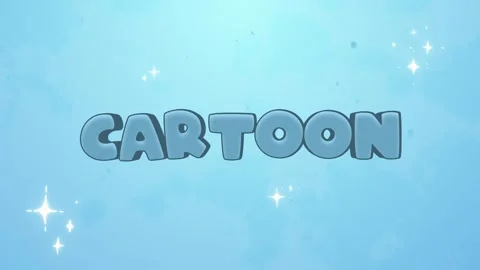 Cartoon Typography for After Effects Stock After Effects