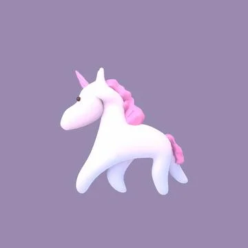 Cartoon unicorn Stock Illustration