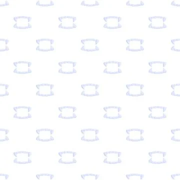 Cartoon vampire fangs seamless pattern celebrating halloween holiday Stock Illustration