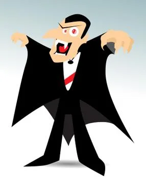 Cartoon vampire Stock Illustration