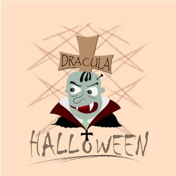 Cartoon vampire. Illustrazione stock