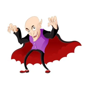 Cartoon vampire Stock Illustration