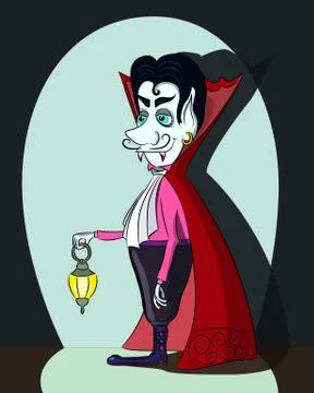 Cartoon Vampire Stock Illustration