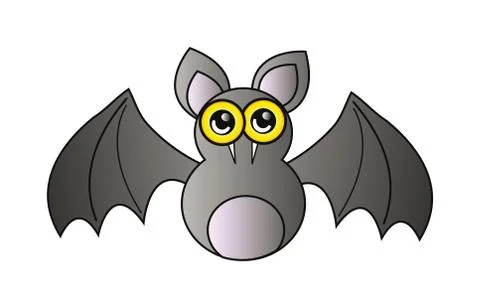 Cartoon vampire isolation over white Stock Illustration