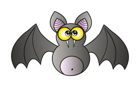 Cartoon vampire isolation over white Stock Illustration