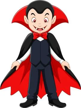 Cartoon vampire mascot Stock Illustration