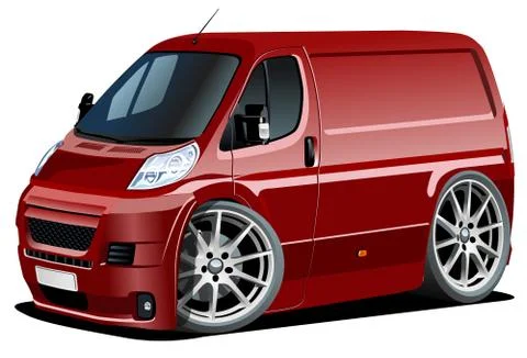 Cartoon van Stock Illustration