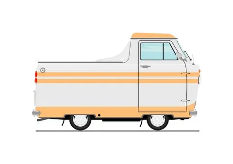 Cartoon van. Stock Illustration