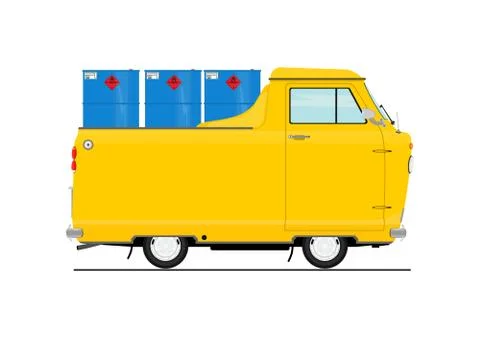 Cartoon van. Illustrazione stock