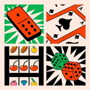 Cartoon vector Comic characters. Crazy cartoons Abstract vector collection in Stock Illustration