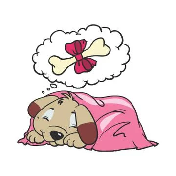 Cartoon Vector Comic Illustration of Dog Stock Illustration